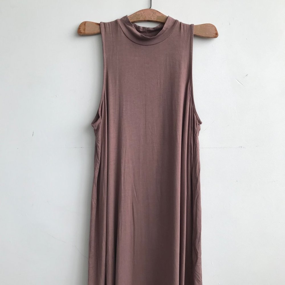 Silence + Noise Mock Neck Dress
